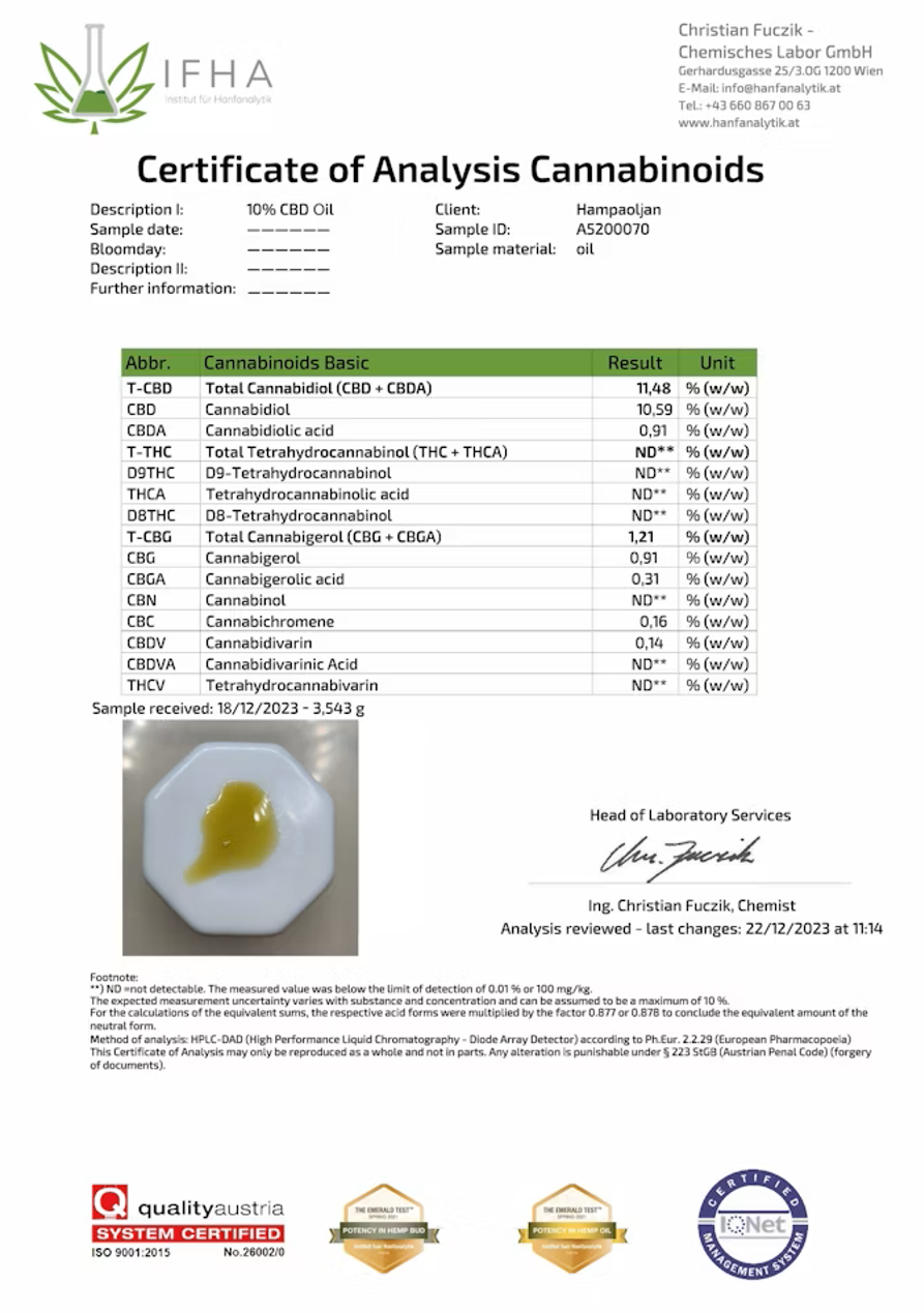 2 x CBD Olja 10% (1000mg)